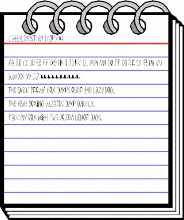 CattyLines Regular animated font preview